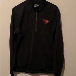Beaver 1/4 zip long sleeve shirt